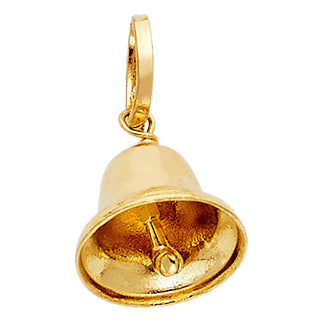 14K Yellow Gold Bell Charm