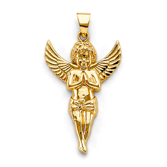 14K Yellow Gold Angel Design Pendant