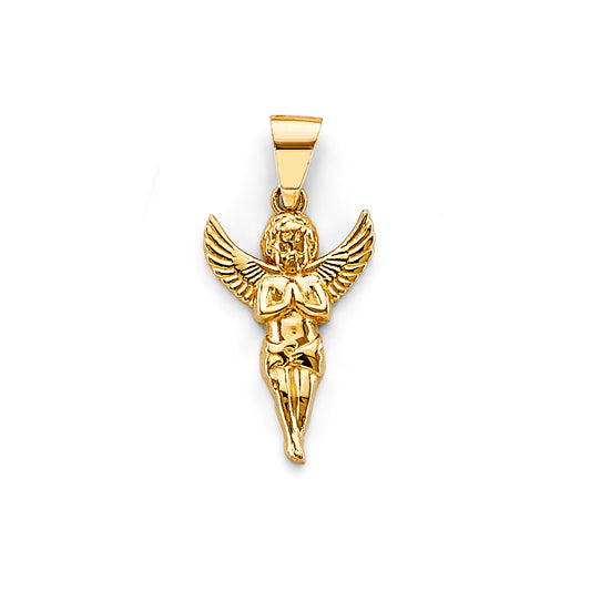 14K Yellow Gold Angel Design Pendant
