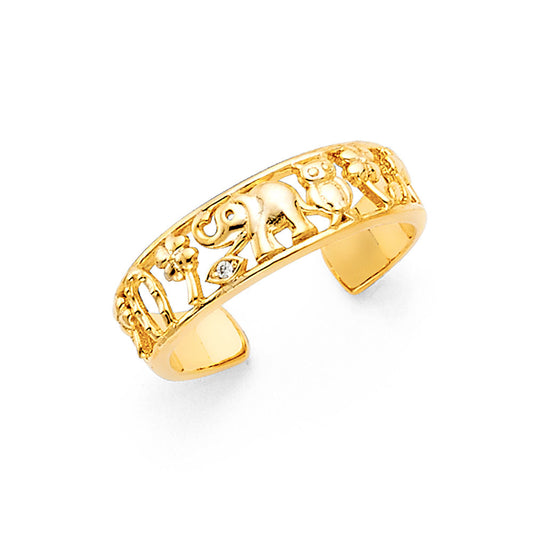 14K Yellow Gold Classic Toe Ring