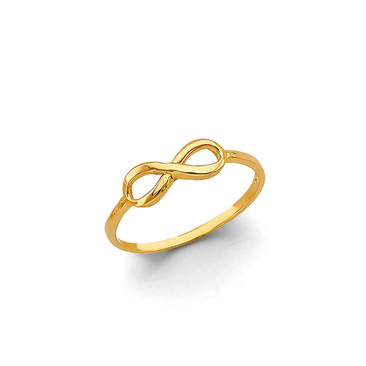 14K Yellow Gold Classic Infinity Ring