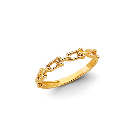 14K Yellow Gold Light Band Ring