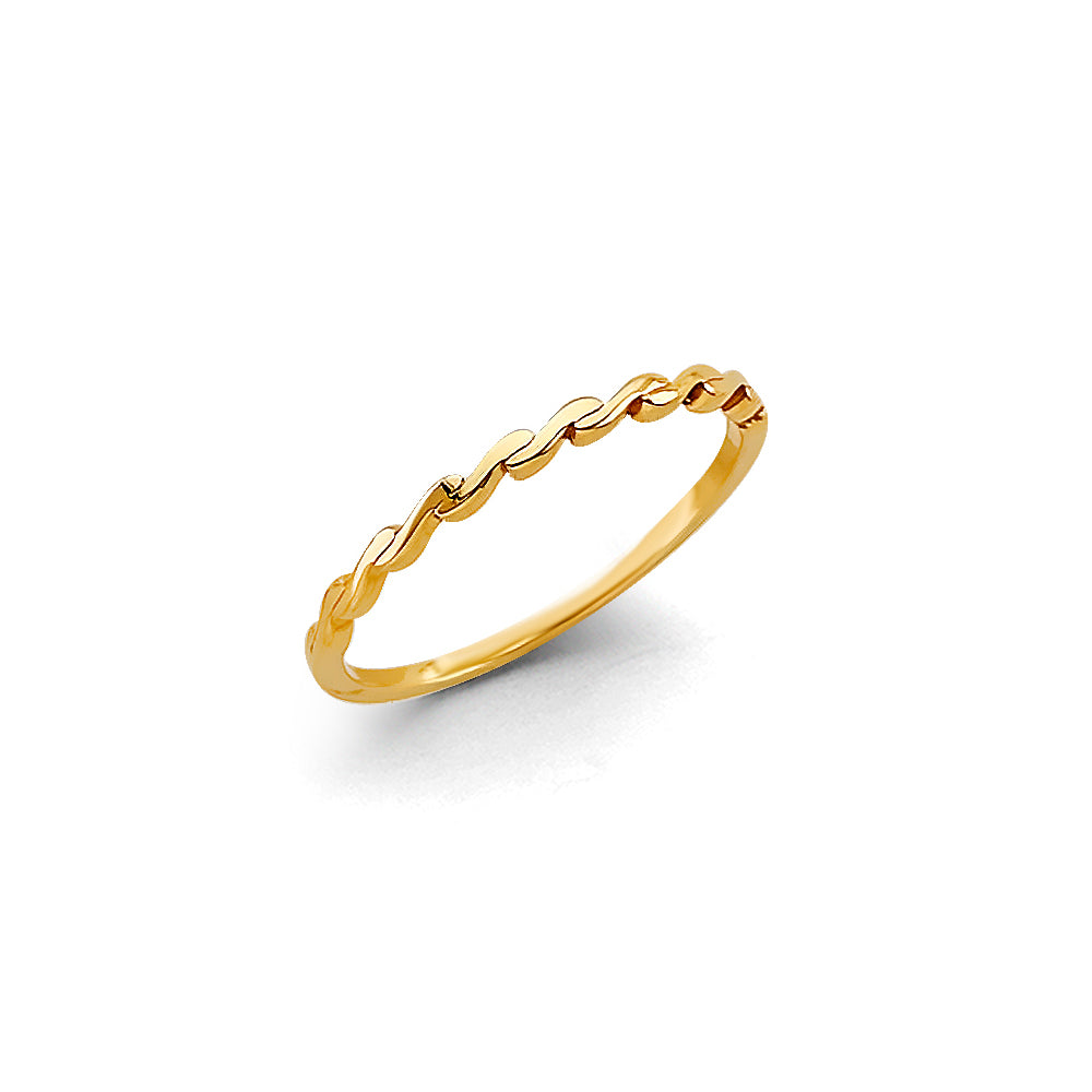 14K Yellow Gold Light Band Ring