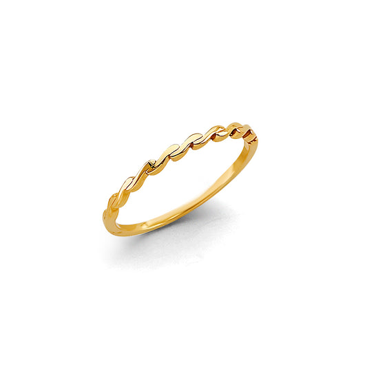 14K Yellow Gold Light Band Ring