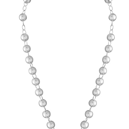 925 Sterling Silver High Polished Rosary 3mm