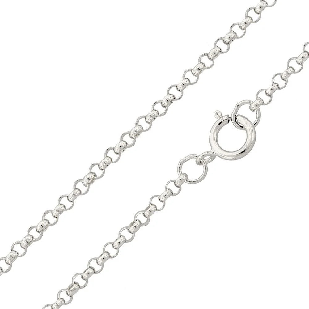 925 Sterling Silver Diamond Cut Anchor Chain