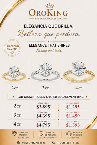 Women's 14K Gold Certified Lab-Grown Round Diamond Hidden Halo Ring with Diamond Band 2.00ct. Center Stone/ 2.40ct. TDW