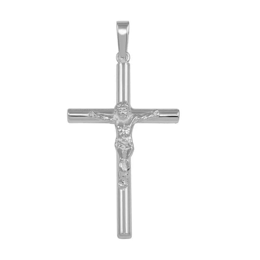 925 Sterling Silver High Polished Small Crucifix Pendant