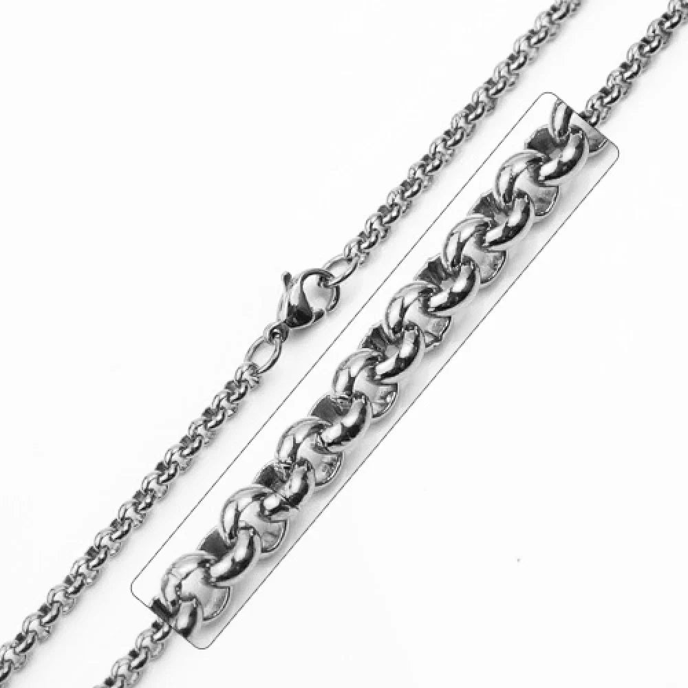 Stainless Steel Plated 2.5 MM Cuban Link Chain Necklace