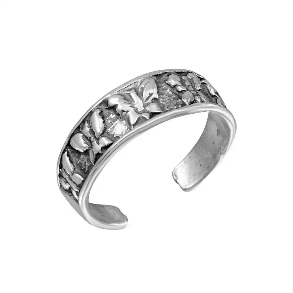 925 sterling silver Multi Butterfly Adjustable Toe Ring