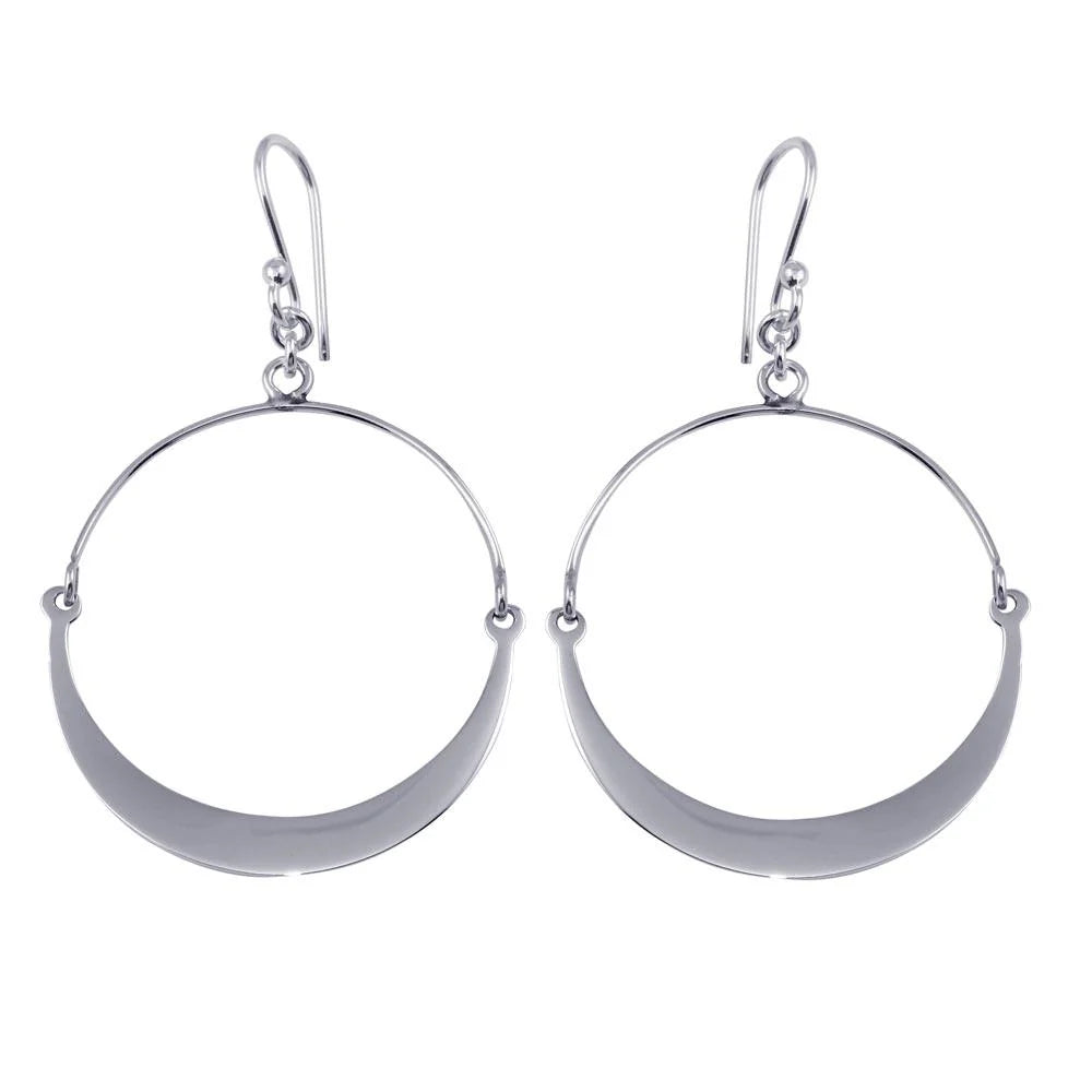 925 Sterling Silver Dangling Bendable Dangling Earrings