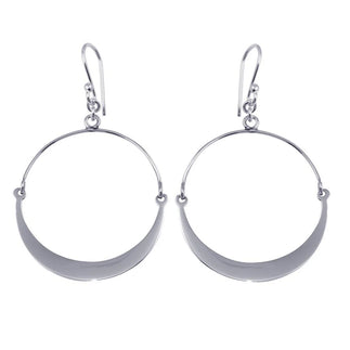925 Sterling Silver Dangling Bendable Dangling Earrings