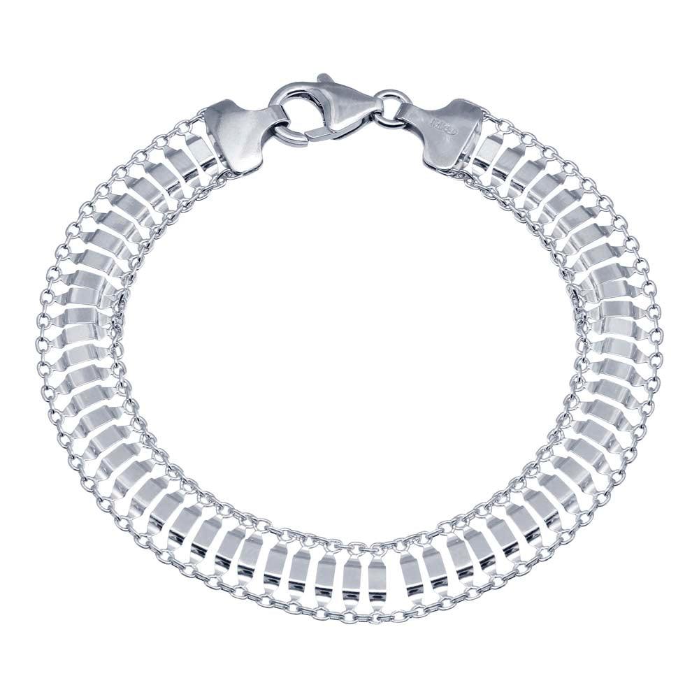 925 Sterling Silver Delicate Flexible Bracelet