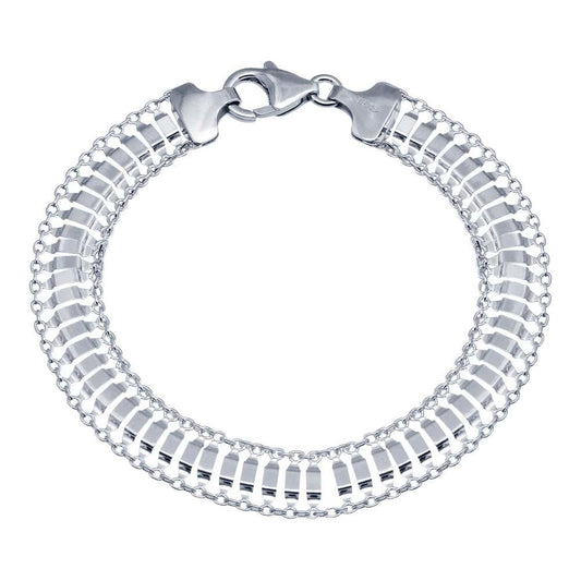 925 Sterling Silver Delicate Flexible Bracelet