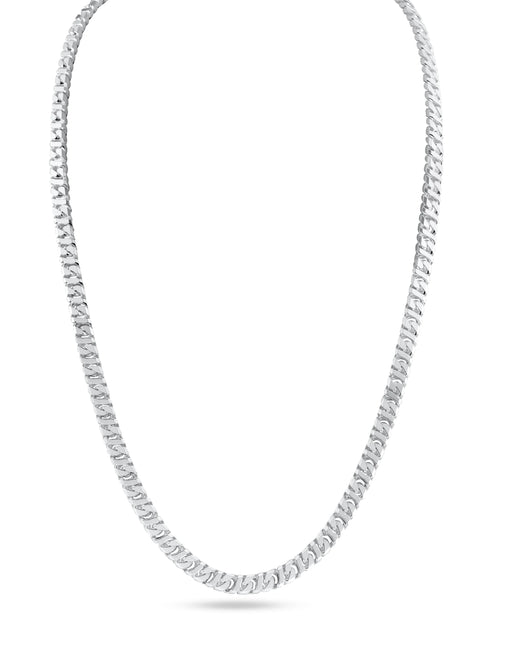 925 Sterling Silver Dollar Cuban Chain 4.3mm
