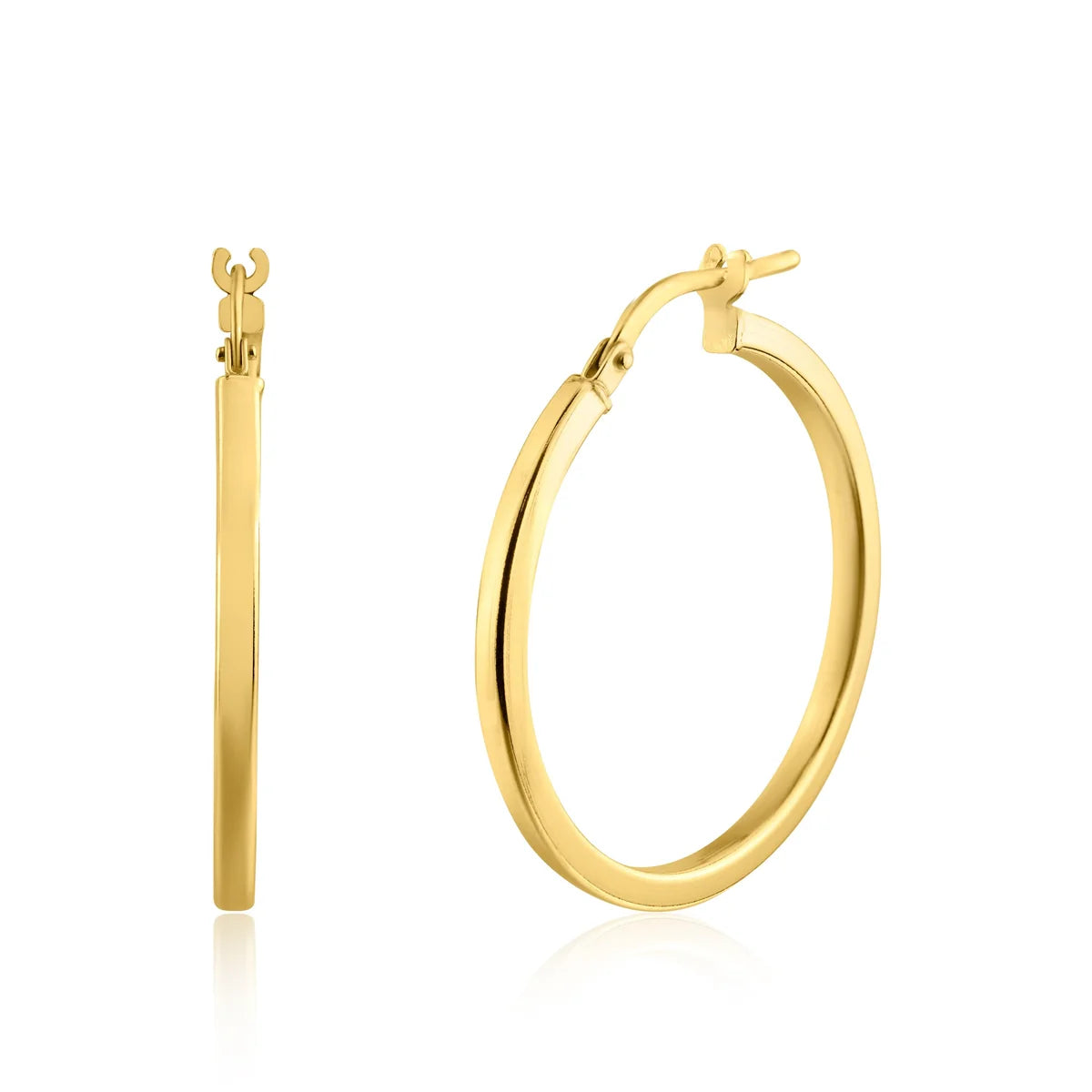925 Sterling Silver Silver 2mm Hoop Earring