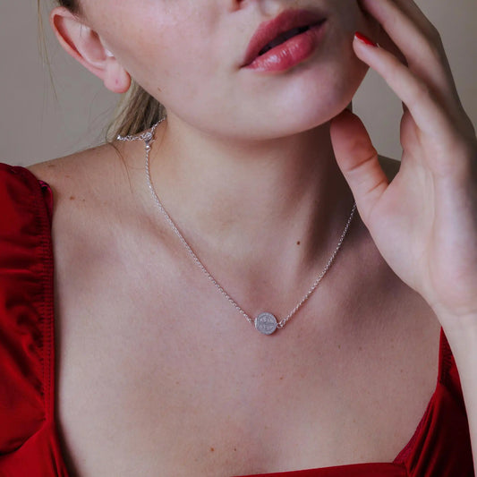 925 Sterling Silver Non Plated San Benito Necklace