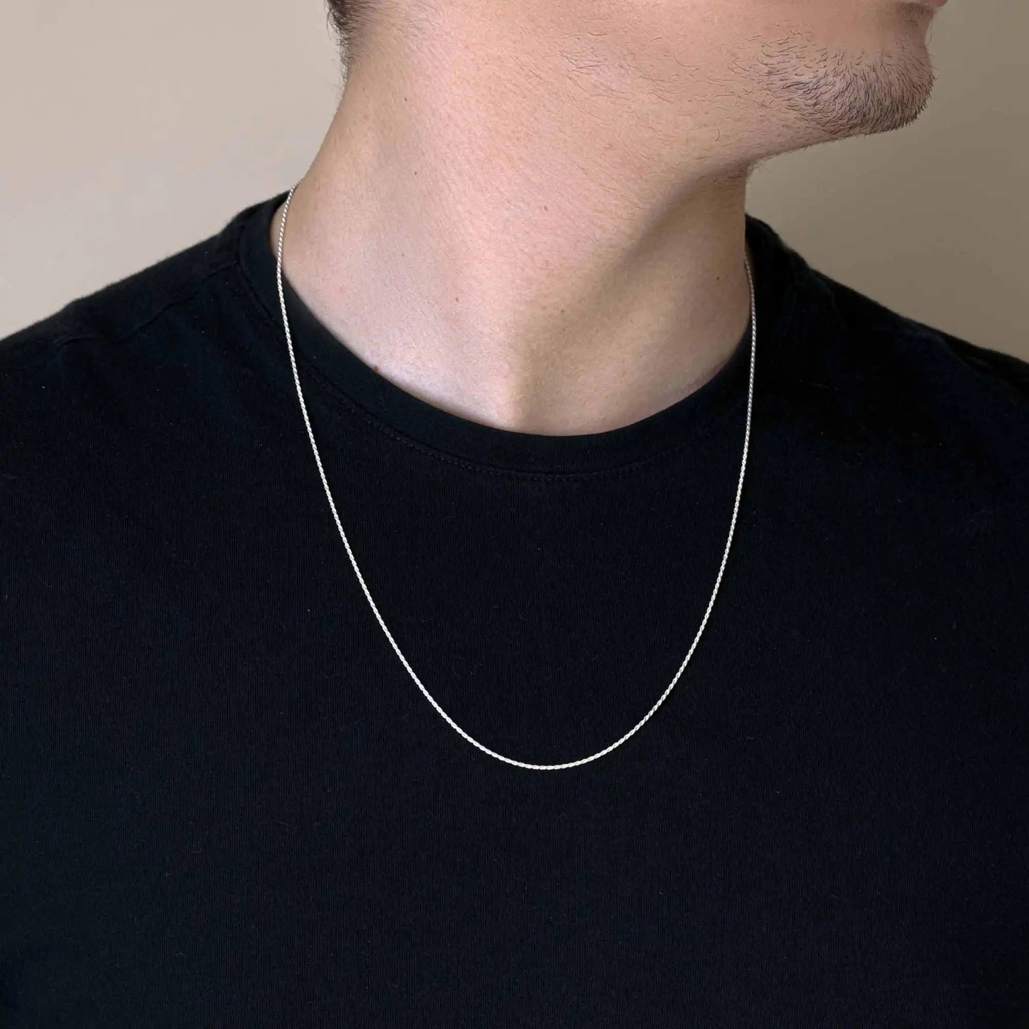 925 Sterling Silver Rope Chain or Bracelet