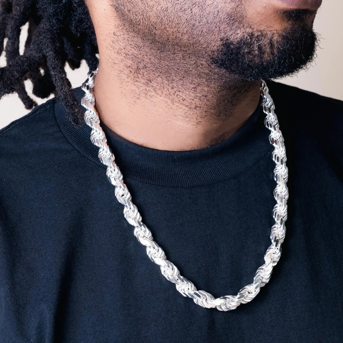 925 Sterling Silver Rope Chain or Bracelet