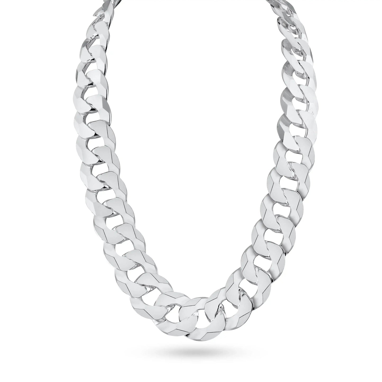 925 Sterling Silver Super Flat Curb Chain or Bracelet