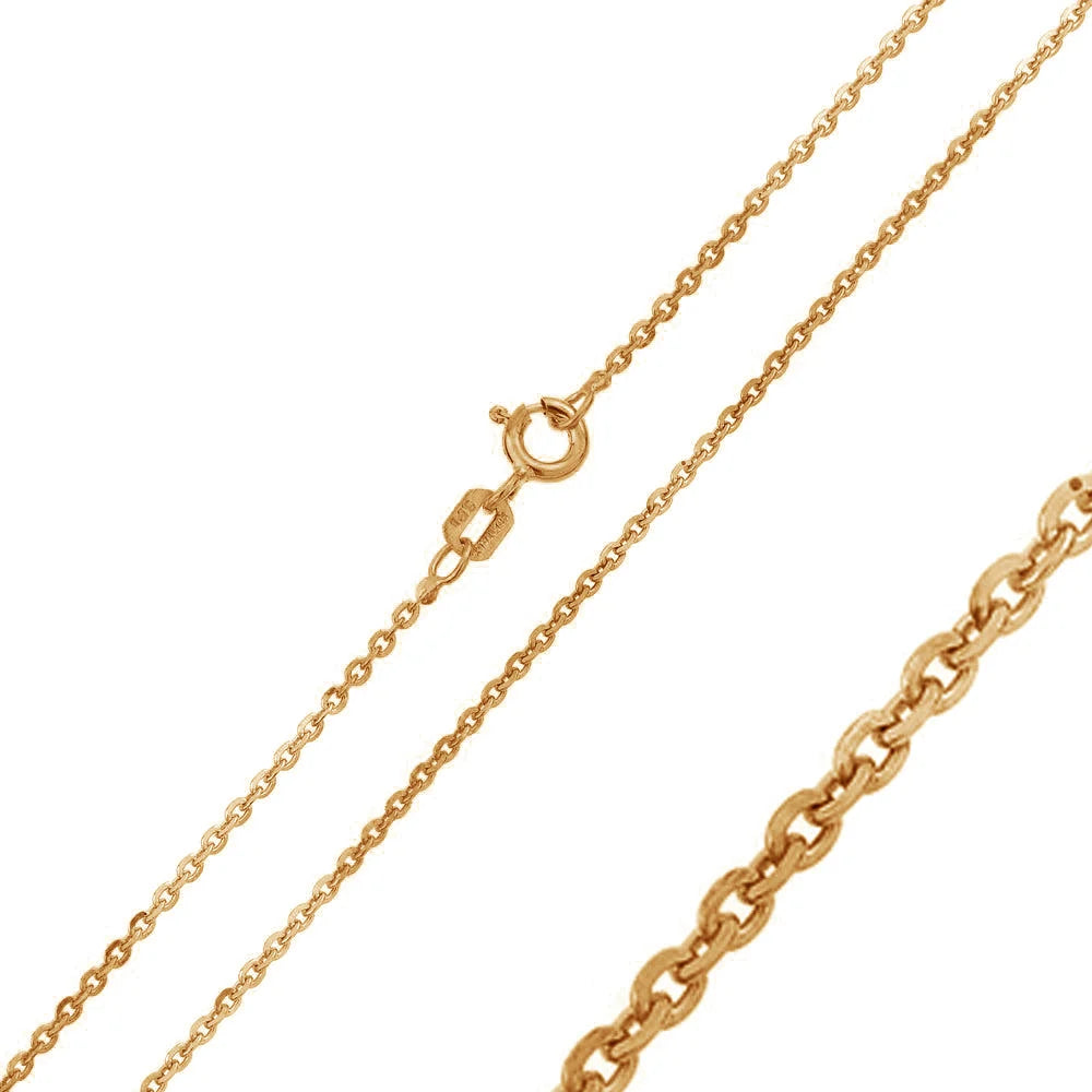 925 Sterling Silver Diamond Cut Edge Rolo Chain