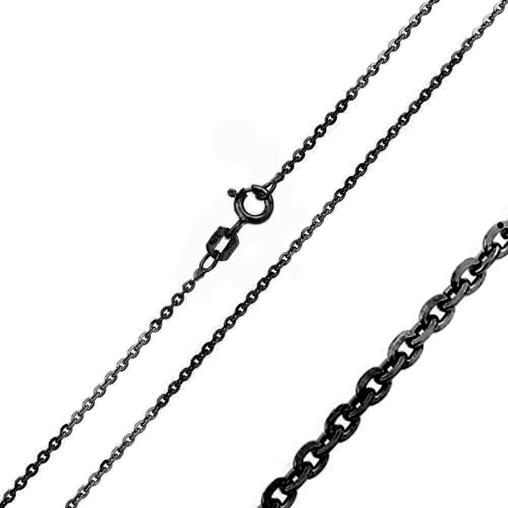 925 Sterling Silver Diamond Cut Edge Rolo Chain